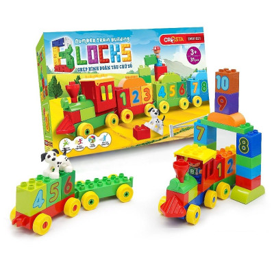 Đồ Chơi Ghép Hình Đoàn Tàu Chữ Số Gồm - DK81021 (31 Chi Tiết)