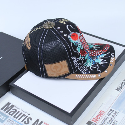 Nón kết, mũ lưỡi trai Cá chép vượt biển vải jeans form chuẩn siêu đẹp (Ảnh thật)