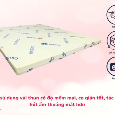 Nệm Cao Su Non Cao Cấp Dày 10cm Đủ Size