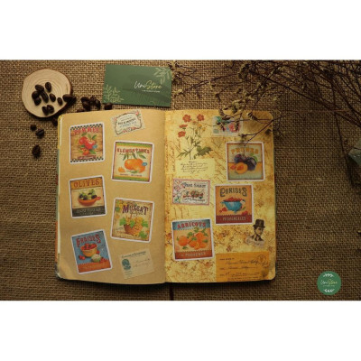 sticker phong cách retro - sticker thiết kế vintage - uni001