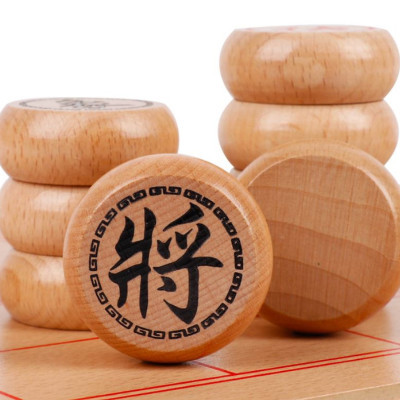 Cờ tướng bằng gỗ tự nhiên - 40 x 35 cm - Quân đường kính 3,4cm - Chính hãng dododios