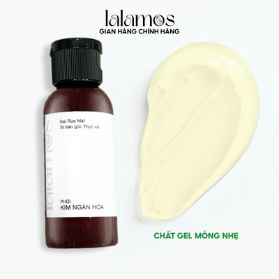 Sữa Rửa Mặt Lalamos Phôi Kim Ngân Hoa Làm Sạch Sâu và Cấp Ẩm Mini Size - 50ml