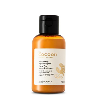 Sữa rửa mặt nghệ Hưng Yên Cocoon giúp da sạch mịn và rạng rỡ 140ml - LS029 - The Cocoon Original Vietnam