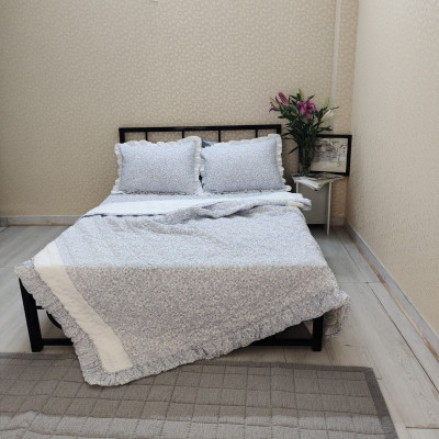 Bộ chăn drap Hàn Quốc Hana Hana Coco blue