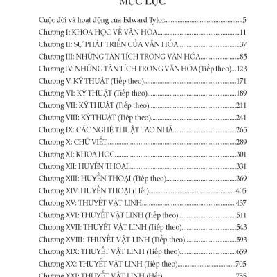 VĂN HÓA NGUYÊN THỦY (Bìa cứng) - E.B. Tylor