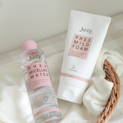 Combo Sữa rửa mặt và tẩy trang không cồn Ju:cy