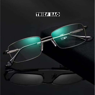Kính viễn thị, kính lão thị trung niên toàn viền titanium siêu dẻo nhẹ bền KV60Đ tròng Nhật