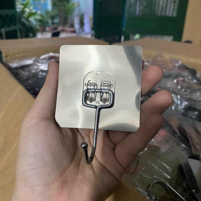 Móc Inox Dán Tường Chịu Lực Móc Treo Đồ Nặng Dán Tường Chất Lượng Cao