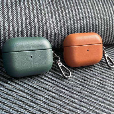 Bao Case da PU Trơn cho Airpods 4 - Hàng Chính Hãng