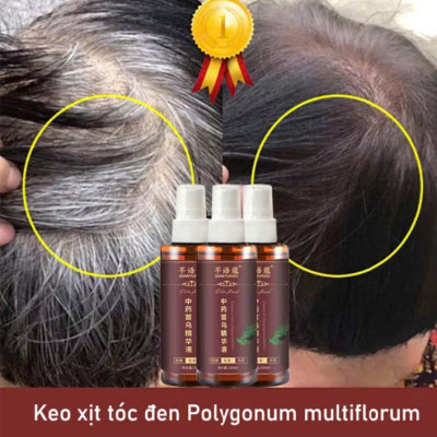 Chai xịt đen từ sâu bên trong giúp tóc mọc đen từ chân tóc không phải thuốc nhuộm