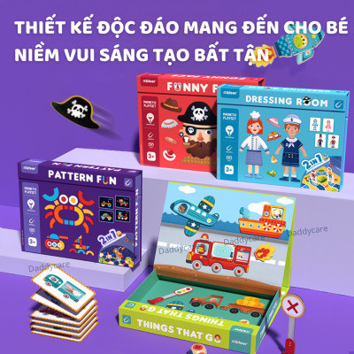 Đồ Chơi Xếp Hình Nam Châm Magnets Mideer, Đồ chơi trí tuệ dành cho trẻ em 2,3,4,5,6,7 tuổi