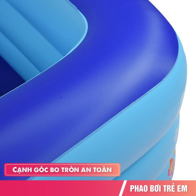 Bể bơi phao cho bé 3 tầng đủ tất cả kích cỡ có đế chống trượt, siêu dày dặn