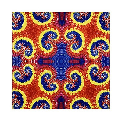 Khăn bandana Vintage vẽ hoa văn thổ cẩm