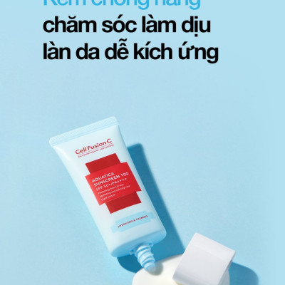 KEM CHỐNG NẮNG CẤP ẨM DỊU DA CELL FUSION C AQUATICA SUNSCREEN 100 SPF 50+/PA++++ 35ML