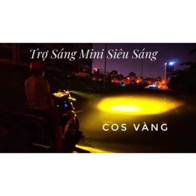 Đèn Trợ Sáng XP60 Siêu Sáng – Cos Vàng Pha Trắng, Đèn LED Siêu Sáng Cho Xe Máy
