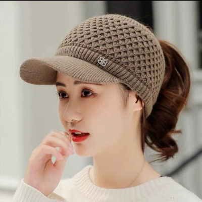 Nón len nam nữ hở đầu lưỡi trai logo 2 lớp thời trang Hàn Quốc mới dona23112002