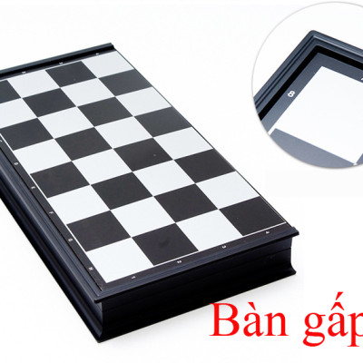 Bộ cờ vua nam châm 25*25cm gấp gọn cao cấp- Hàng Chính Hãng