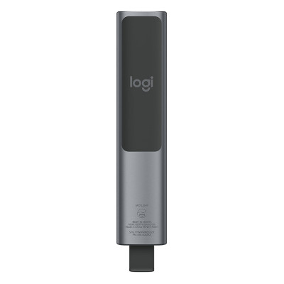 Bút trình chiếu từ xa Logitech Spotlight - không dây đến 30m, kết nối Bluetooth và USB, phóng to để nhấn mạnh, điều khiển con trỏ bật video - Hàng chính hãng