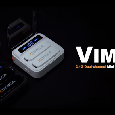 Comica Vimo S (MI / UC) - Micro Cài Áo Không Dây 2.4GHz, Nhỏ Gọn, Lọc Tiềng Ồn Cho Smartphone - Hàng chính hãng