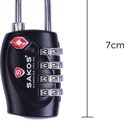 Ổ Khóa Hành Lý Mật Khẩu Khóa Số TSA SAKOS YLA008