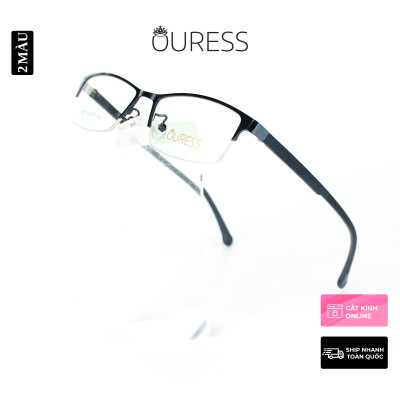 Gọng kính cận 3351 58002 hợp kim cước OURESS thời trang nam nữ siêu nhẹ siêu bền
