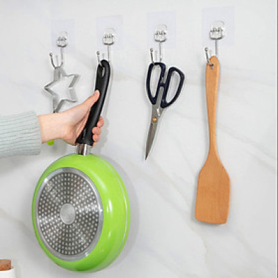 Set  5 Móc Dán Tường Loại To  Chịu Lực , Móc Treo Đồ Dán Tường, Dùng Để Treo Đồ, Quần Áo, Túi,… Giúp Không Gian Nhà Luôn Gọn Gàng, Ngăn Nắp.