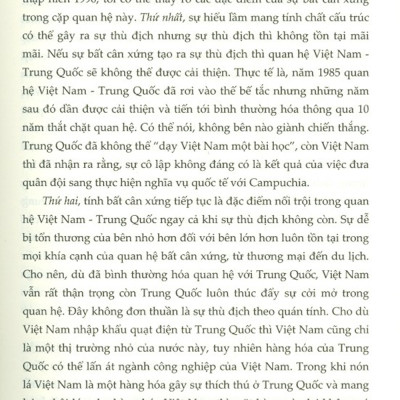 Sự Bất Cân Xứng Về Sức Mạnh Và Các Mối Quan Hệ Quốc Tế (Sách Tham Khảo)