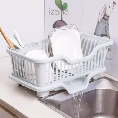 Rỗ , Khay Úp Chén Đĩa Có Khay Hứng Nước GROFA - Giao màu ngẫu nhiên
