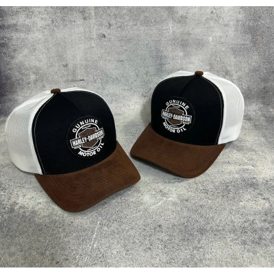 Nón kết, mũ lưỡi trai Harley Davision vải kaki phối lưới form chuẩn thời trang siêu đẹp (Ảnh thật)