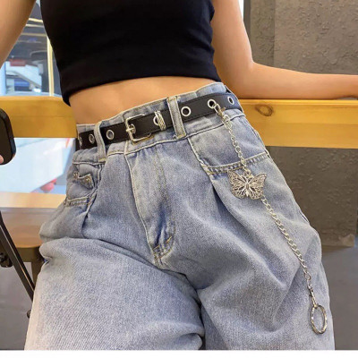 Chain xích cánh bướm đeo đai quần đeo thắt lưng phụ kiện unisex cool phong cách hip hop punk