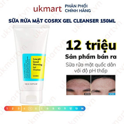 Gel Rửa Mặt Tràm Trà, 0.5% BHA COSRX Low pH Good Morning Gel Cleanser 150ml