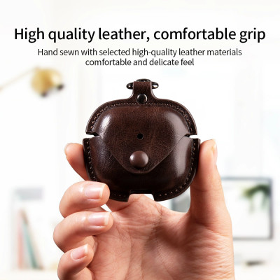 Bao Da Simple Style cho Airpods 4 - Hàng Chính Hãng