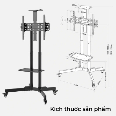 GIÁ TREO TIVI DI ĐỘNG 32-70INCH,HÀNG CHÍNH HÃNG