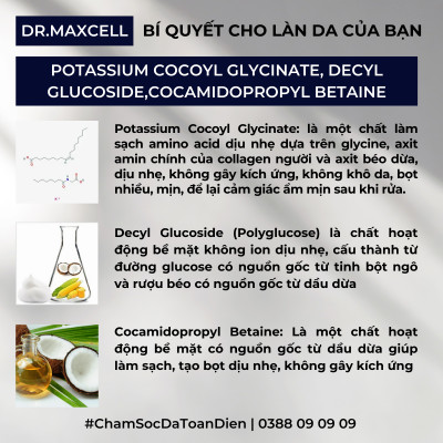 Sữa rửa mặt tinh khiết Dr.Maxcell