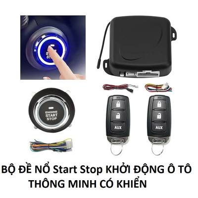 Bộ Khởi Động Xe Ô Tô Từ Xa Bằng Nút Bấm – Nút Đề Nổ 1 Chạm Thông Minh Smart Start/Stop System Cao Cấp, Dễ Lắp, Siêu Tiện Lợi:
