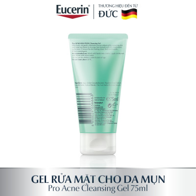 Gel rửa mặt giảm mụn Eucerin Pro Acne Cleansing Gel 75ml