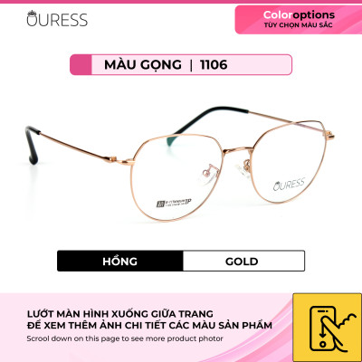 Gọng kính titanium 88035DB 1106 thời trang nữ cao cấp siêu nhẹ siêu bền OURESS