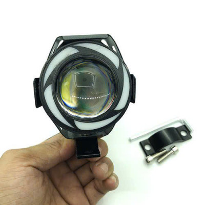 Đèn Trợ Sáng Xe Máy, Ô Tô U7 Ngũ Sắc Siêu Sáng - Viền LED Cực Đẹp, Độ Xe Đẳng Cấp, Loại Tốt Mẫu Mới