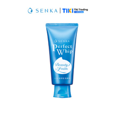 Sữa Rửa Mặt Tạo Bọt Chiết Xuất Tơ Tằm Trắng Senka Perfect Whip 120g - 14839