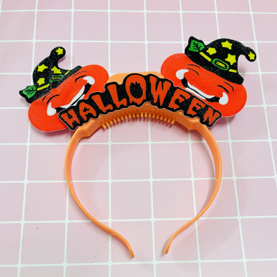 Bờm bí ngô có đèn hoá trang halloween/ Bờm tóc chơi halloween 