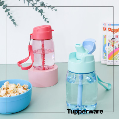 Bình nước Mini Lohas 350ml with straw - Tupperware chính hãng