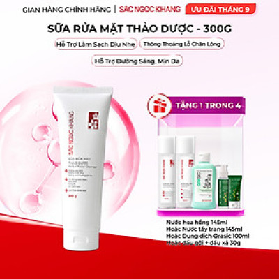 Sữa Rửa Mặt Thảo Dược Sắc Ngọc Khang [Tuýp 300g] - Skincare Cleanser Hỗ Trợ Dưỡng Ẩm Da Làm Đẹp Da Dưỡng Da Mặt