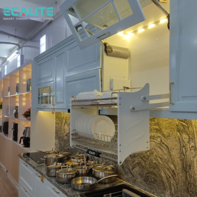 Kệ chén di động tủ trên Lift-Basket Ecalite EL-BL800W