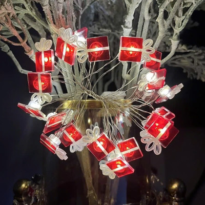 Dây Đèn Led 20 Bóng Họa Tiết Hộp Quà Dài 2M