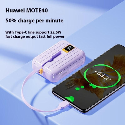 Sạc Dự Phòng Pisen Quick - POWERLink Tiny 22.5W 10000mAh (L & C) - Pisen TS-D326 - Màu Tím
