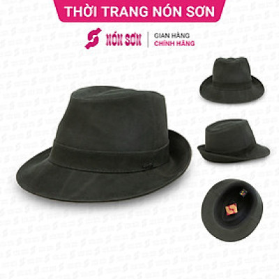 Mũ vành da cao cấp thời trang NÓN SƠN P5DA-ĐN1