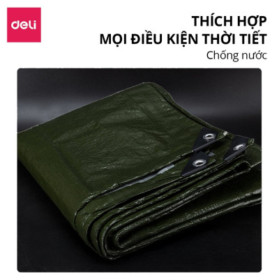 [SIÊU BỀN] Bạt che nắng mưa dày dặn DELIxVusign - Chống nước kháng UV, may viền, đa năng