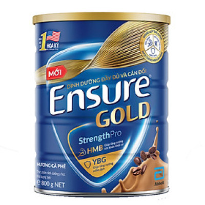 Thực phẩm dinh dưỡng y học Ensure Gold hương cà phê 800g/850g