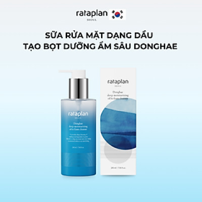 Sữa rửa mặt tạo bọt Donghae RATAPLAN dưỡng ẩm sâu, làm sạch lớp trang điểm, bụi bẩn, da mềm mịn 210ml
