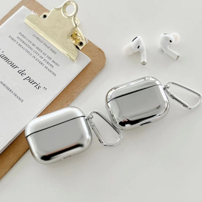 Ốp TPU Silver cho Airpods Pro 2 / Airpods 4 - Hàng Chính Hãng